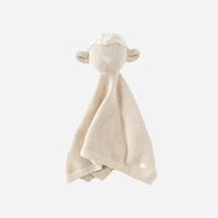 The Blueberry Hill Heirloom Pique Blanket & Lamb Lovey Gift Set, Cream | Organic Cotton