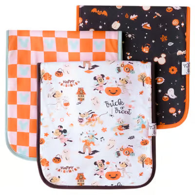 Copper Pearl Burp Cloths in Mickey Mouse's Boo Bash
