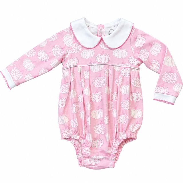 Heyward House | Pretty Pink Pumpkins L/S Bubble