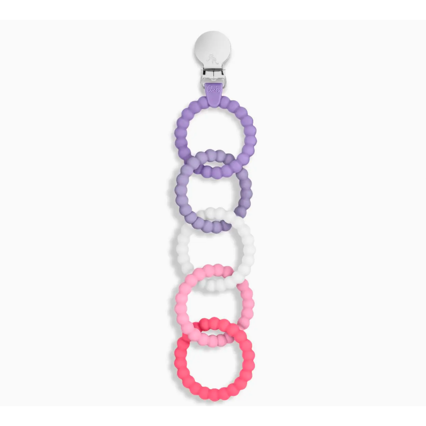 Ryan & Rose Cutie Clinks Attachable Teether Chew Toy for Babies (Pixie)