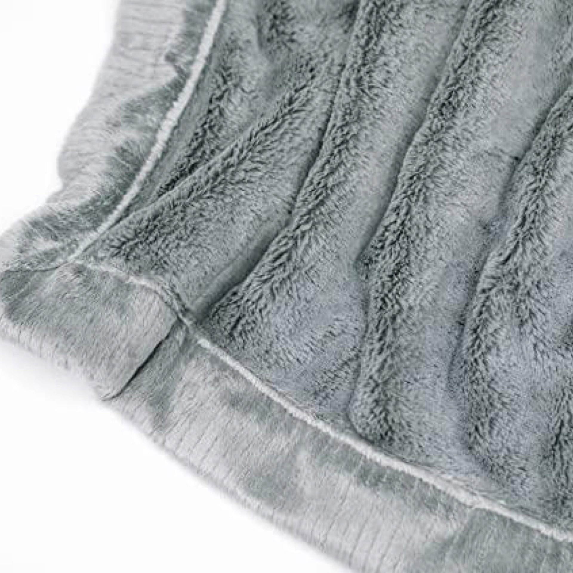 Saranoni Lush Luxury Baby Blanket in Gray (Mini 15" x 20")