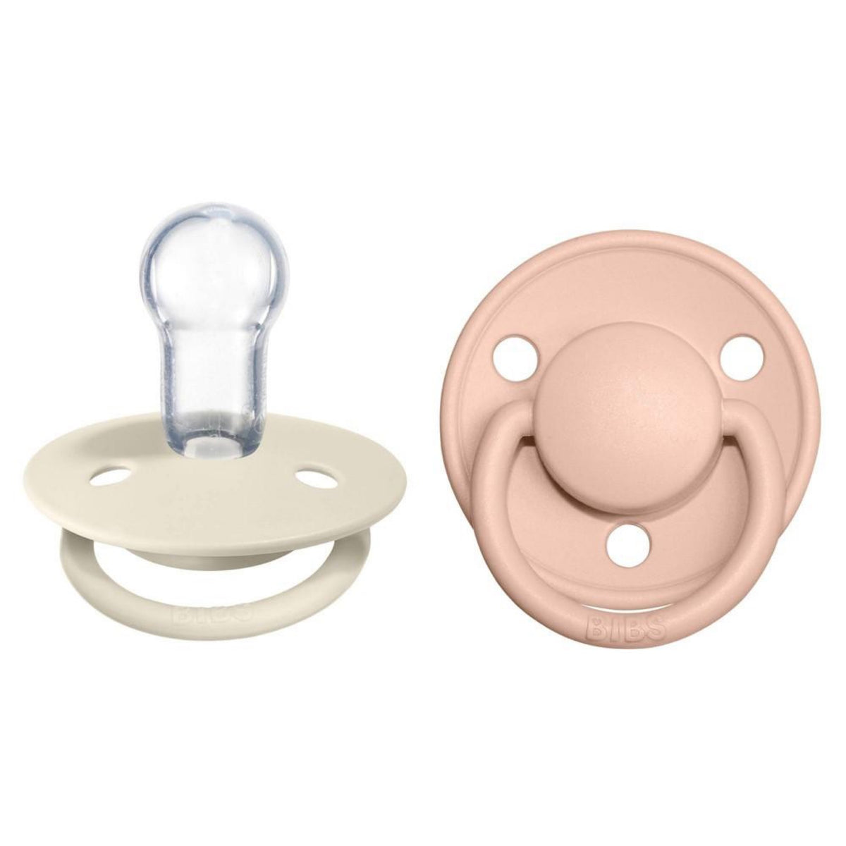 Bibs De Lux Silicone Pacifier - Ivory/Blush