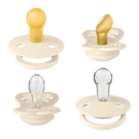 BIBS | Try-It Silicone & Latex Pacifier Collection - Ivory