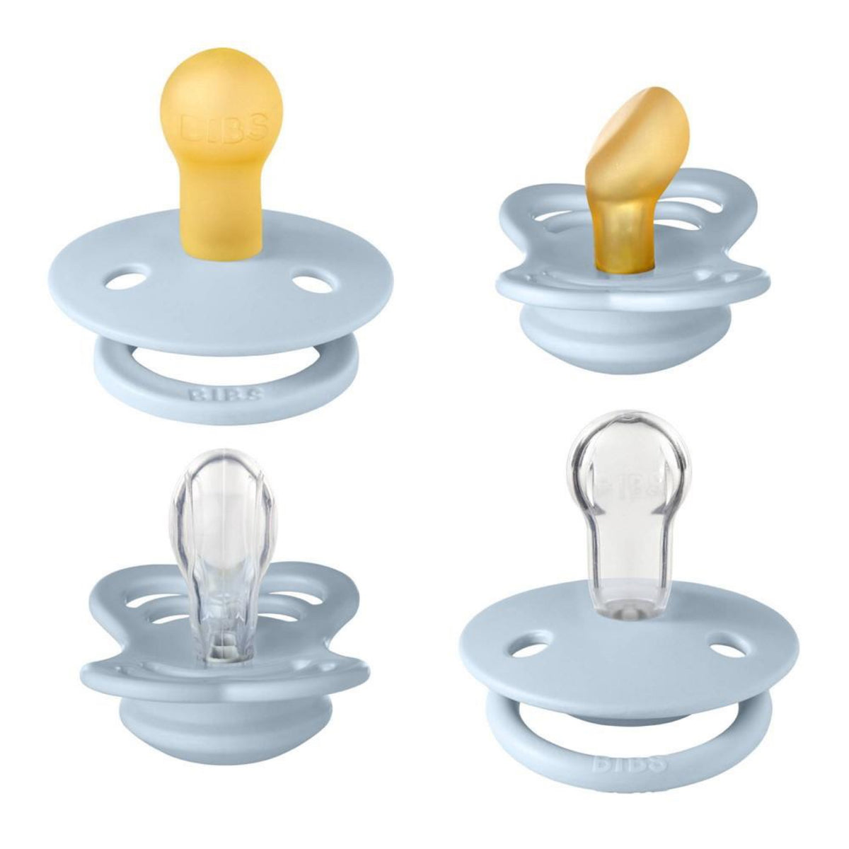 BIBS | Try-it Silicone & Latex Pacifier Collection - Baby Blue