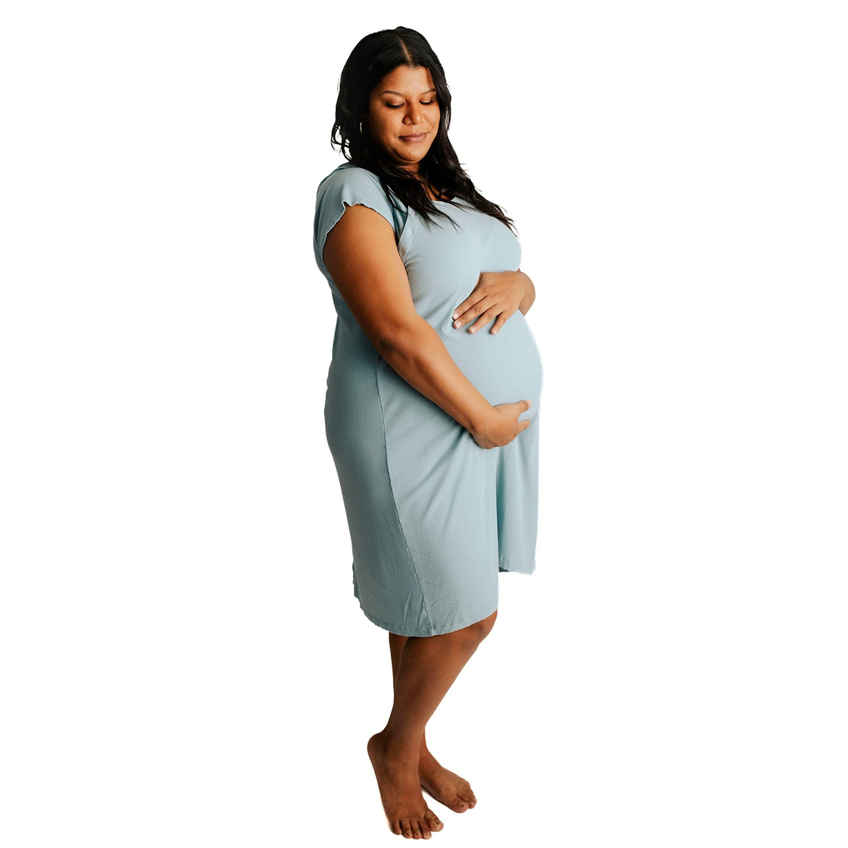 Three Little Tots Mommy Gown-Blue Bird