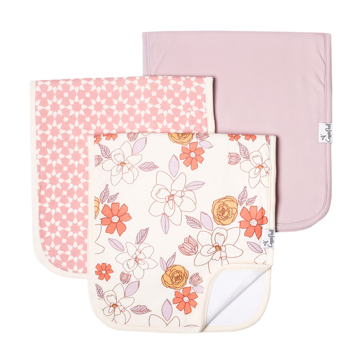Copper Pearl Burp Cloths - Ferra