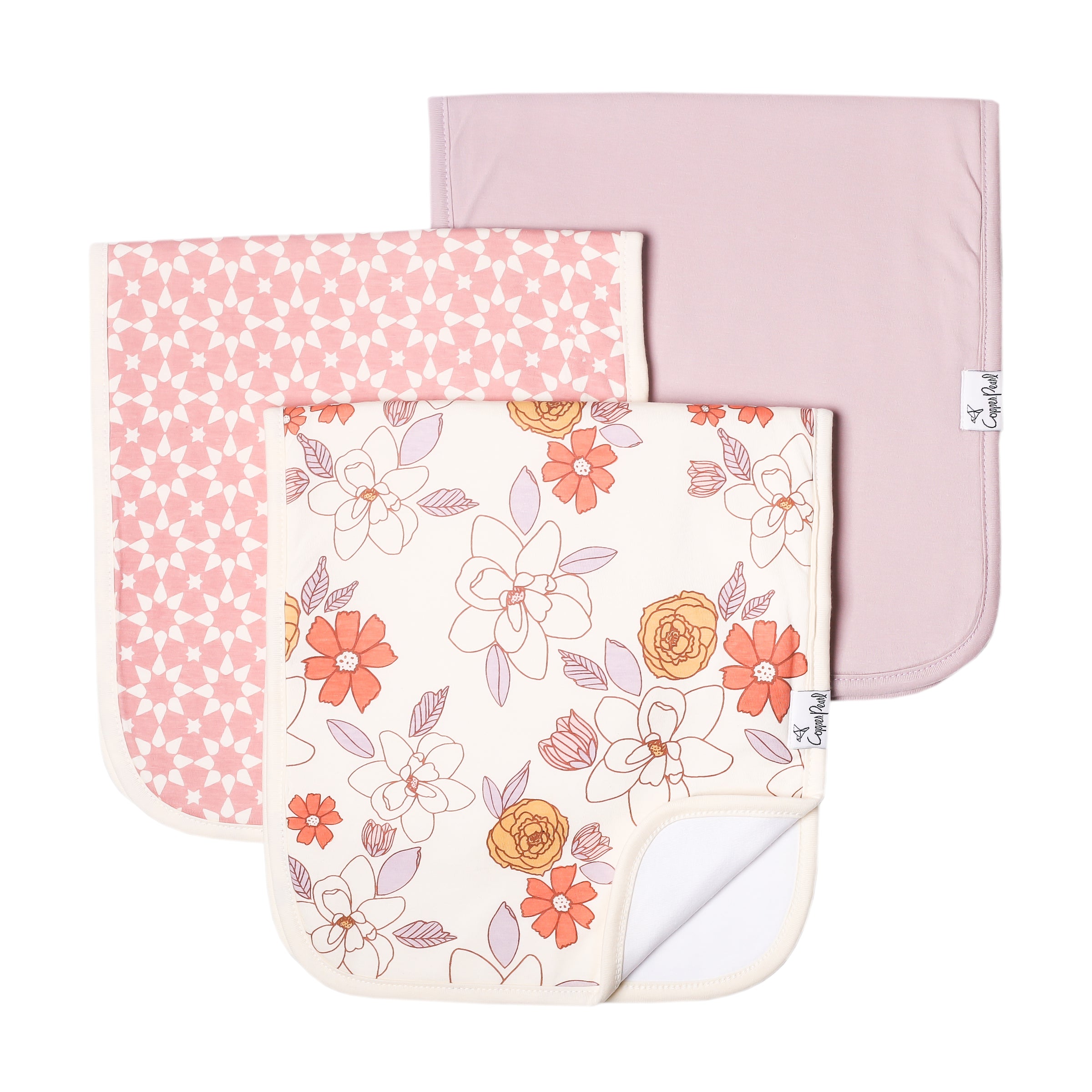 Copper Pearl Burp Cloths - Ferra