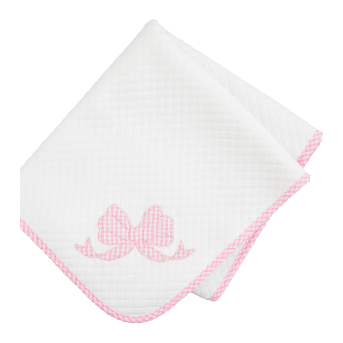 Mud Pie Kids Bow Quilted Blanket