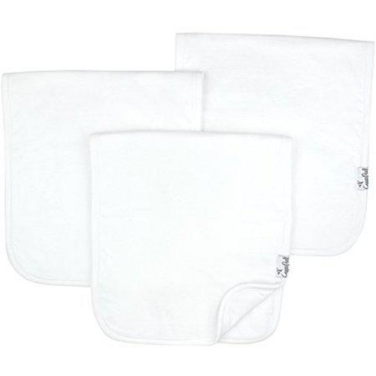 Copper Pearl | Premium Baby Burp Cloth Set in White