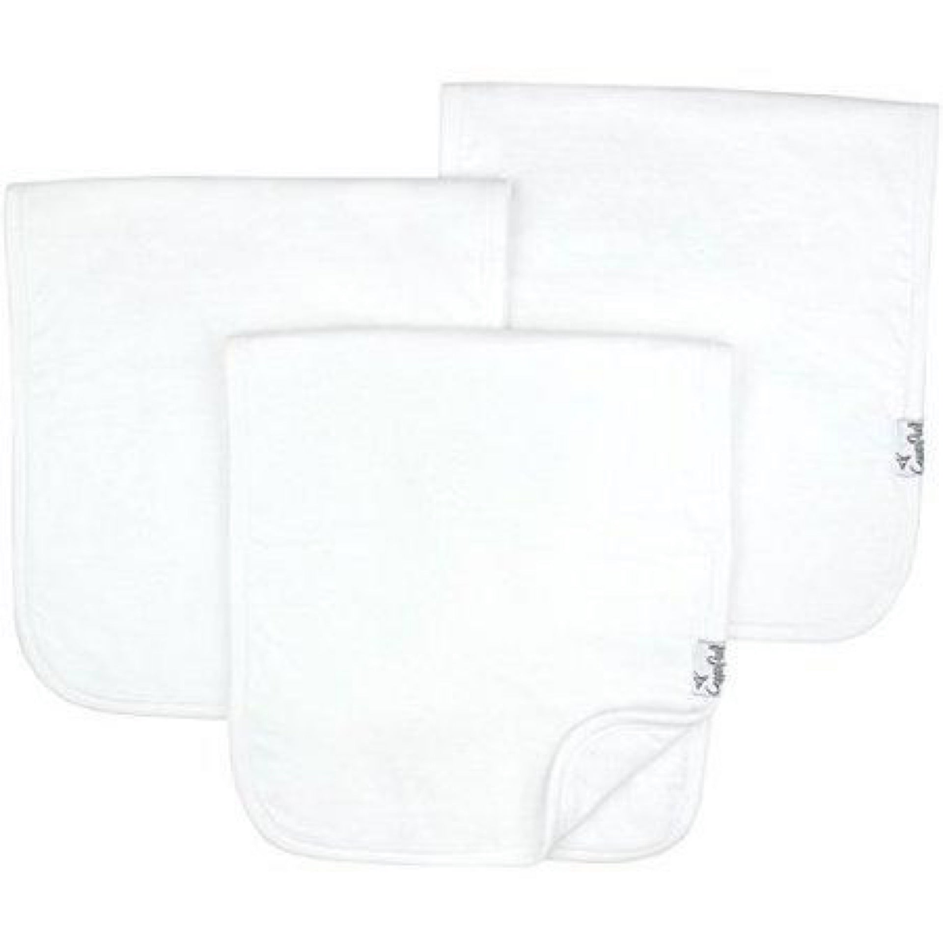 Copper Pearl | Premium Baby Burp Cloth Set in White