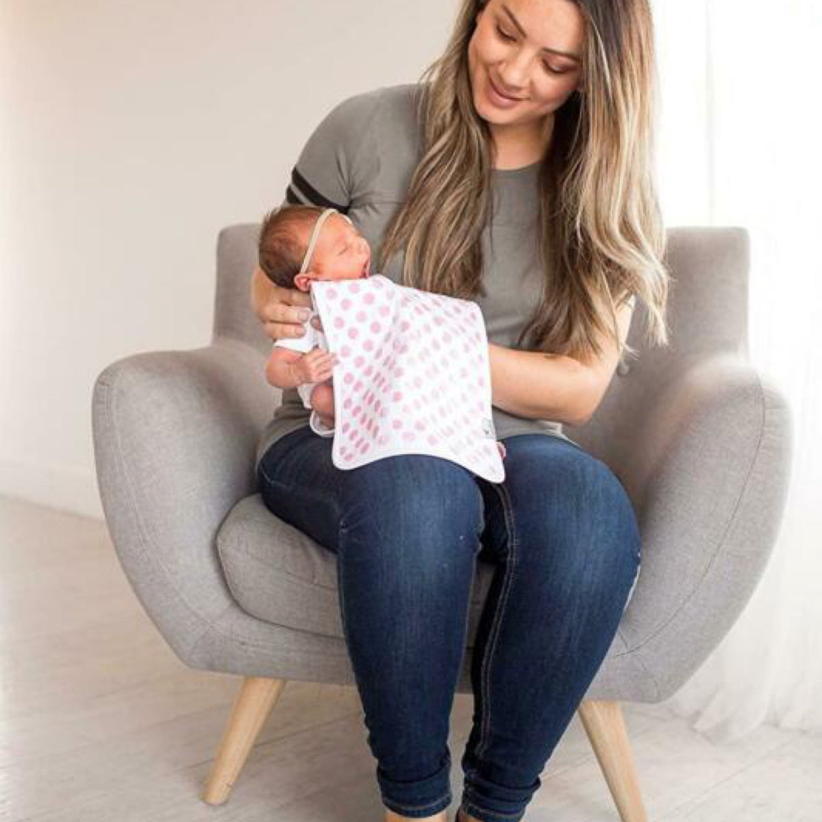 Copper Pearl Burp Cloths-Claire