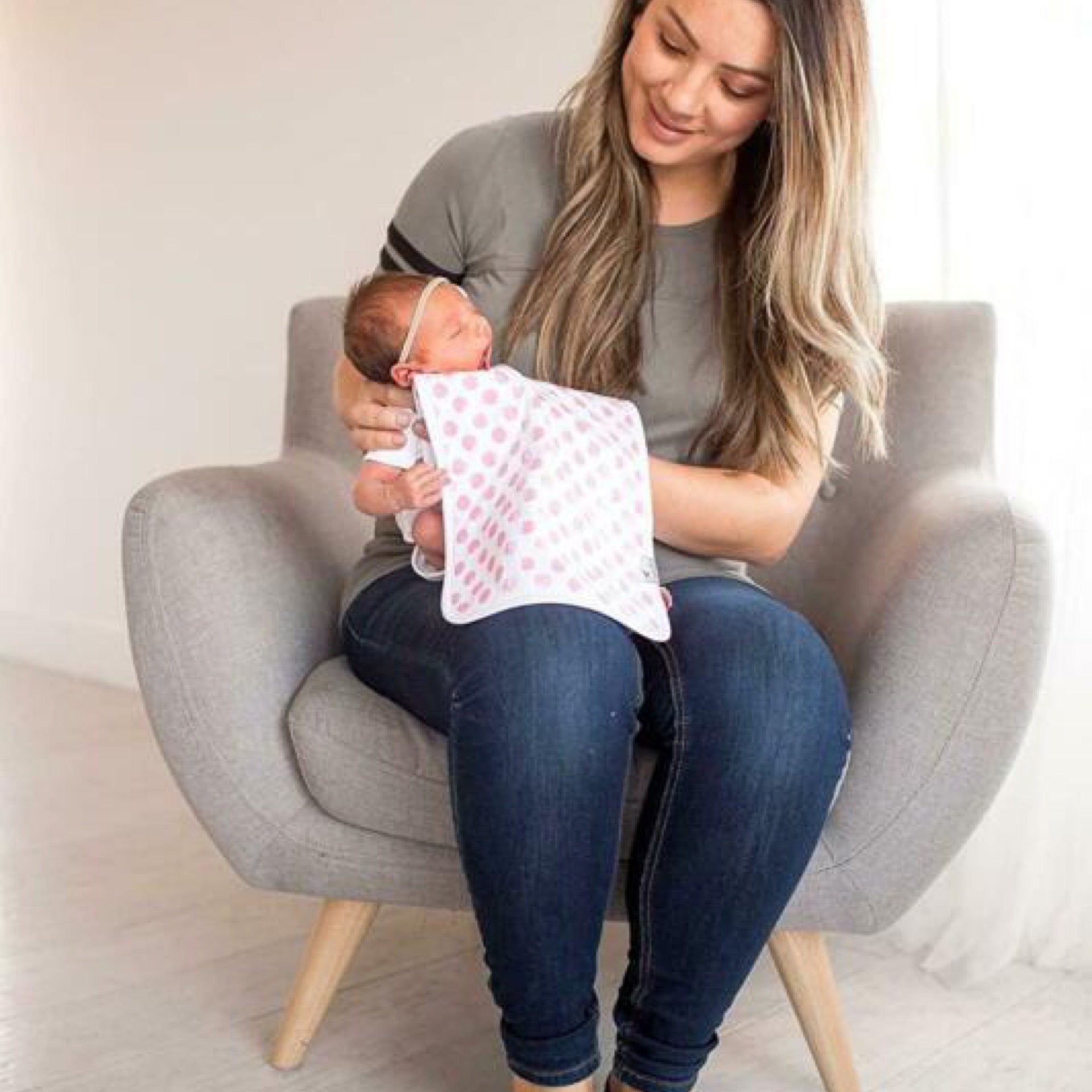 Copper Pearl Burp Cloths-Claire