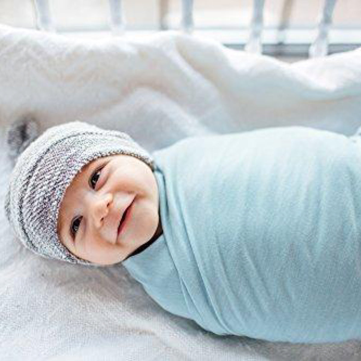 Copper Pearl Large Premium Knit Baby Swaddle Receiving Blanket Sonny