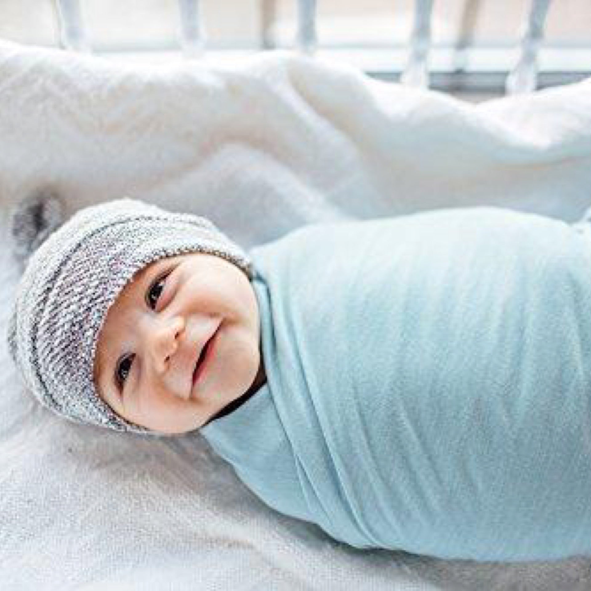 Copper Pearl Large Premium Knit Baby Swaddle Receiving Blanket Sonny