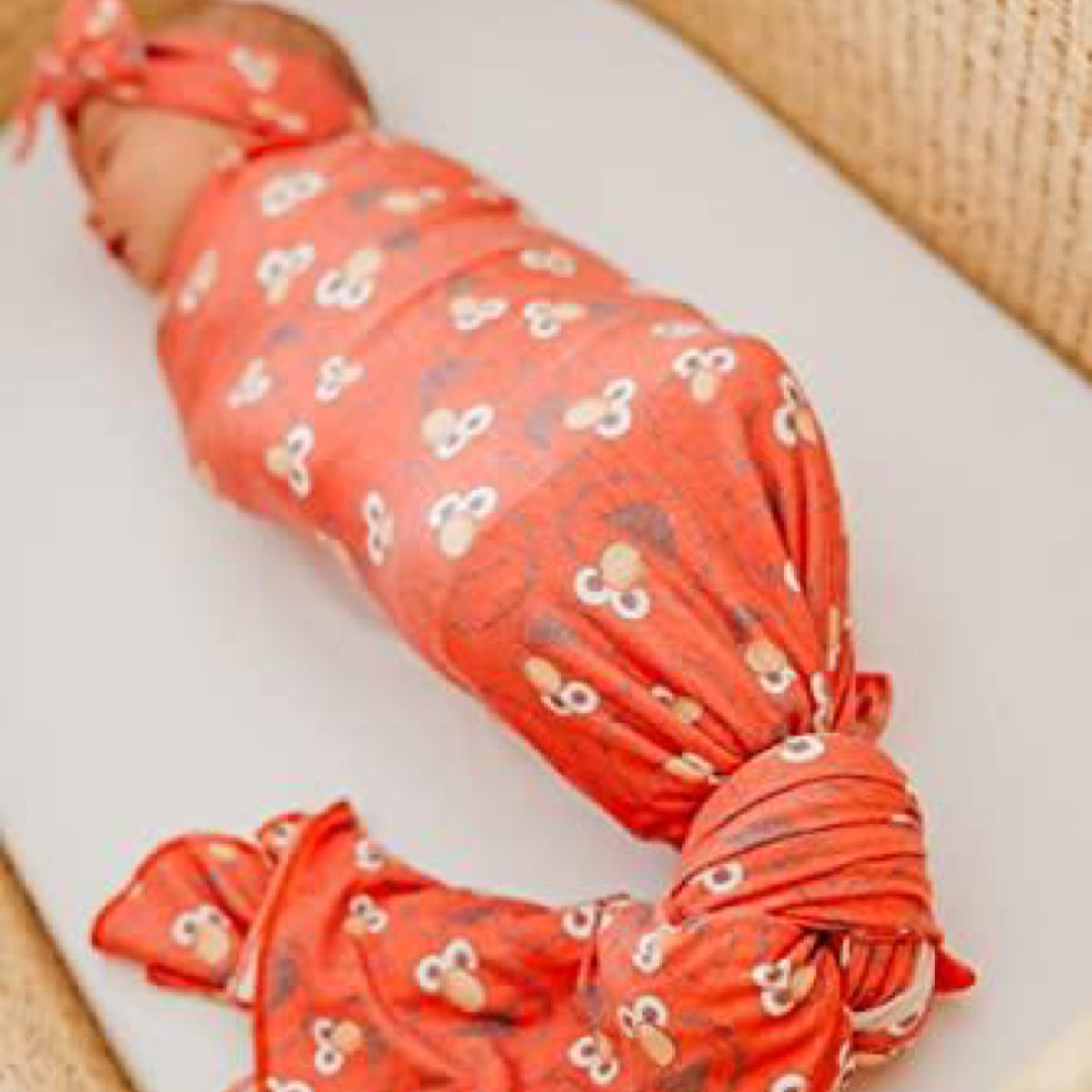 Copper Pearl Large Premium Knit Baby Swaddle Receiving Blanket "Elmo"