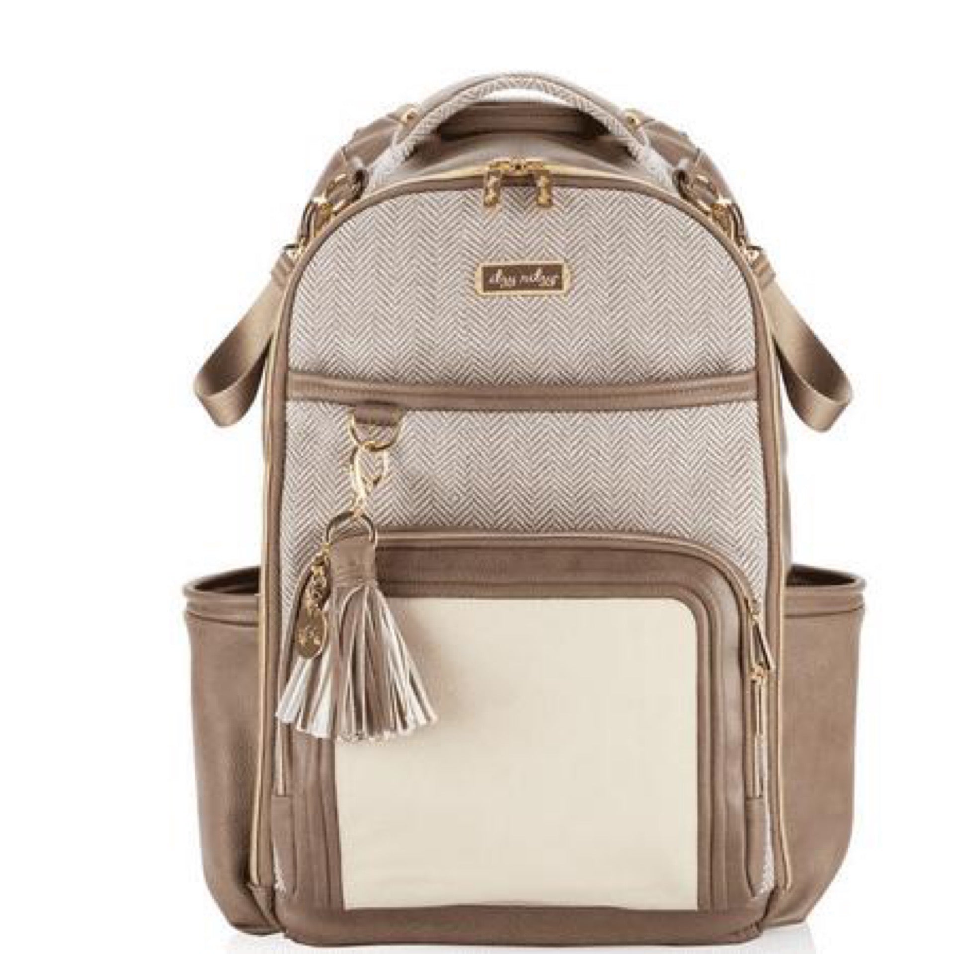 Itzy Ritzy Boss Plus Diaper Backpack in Vanilla Latte