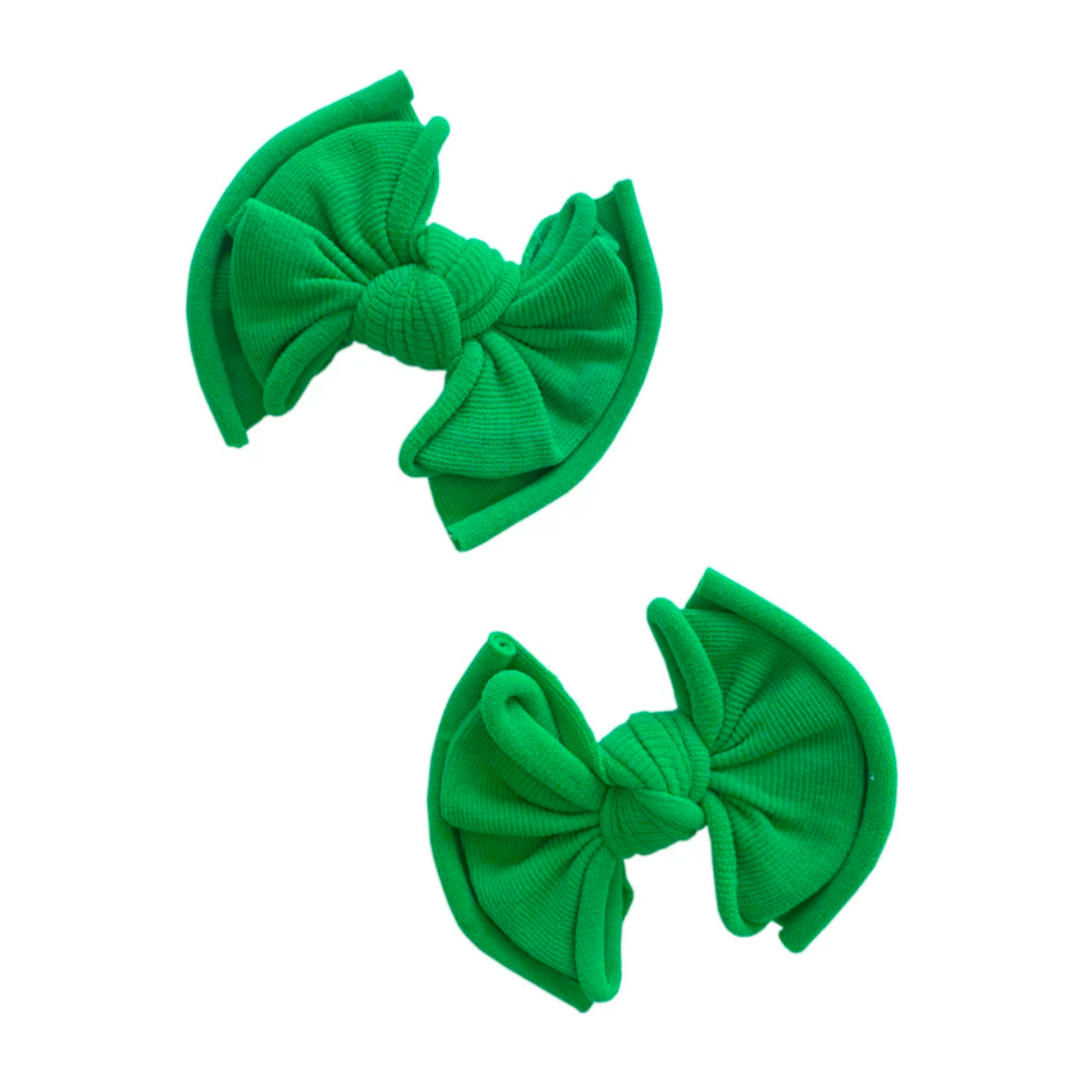 Baby Bling Bows- 2PK Fab Clips in Clover