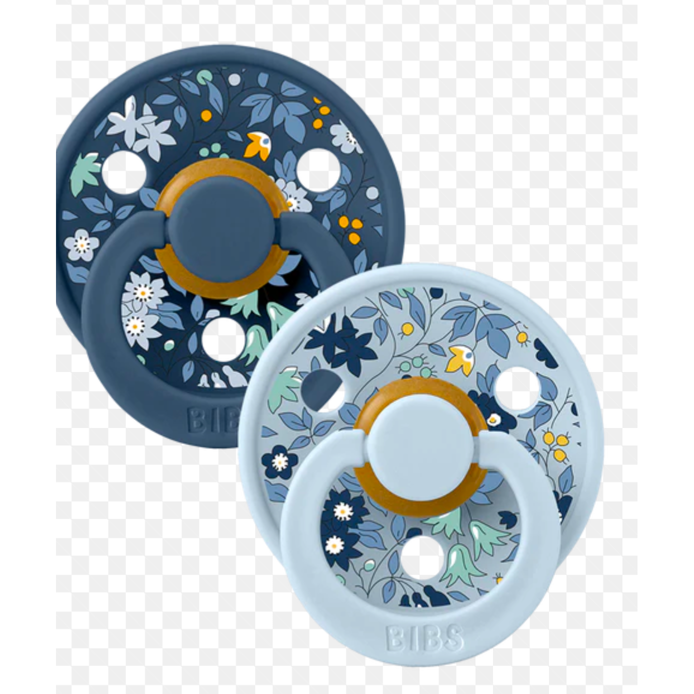 BIBS Colour Pacifier 2-pack (Baby Blue Mix)