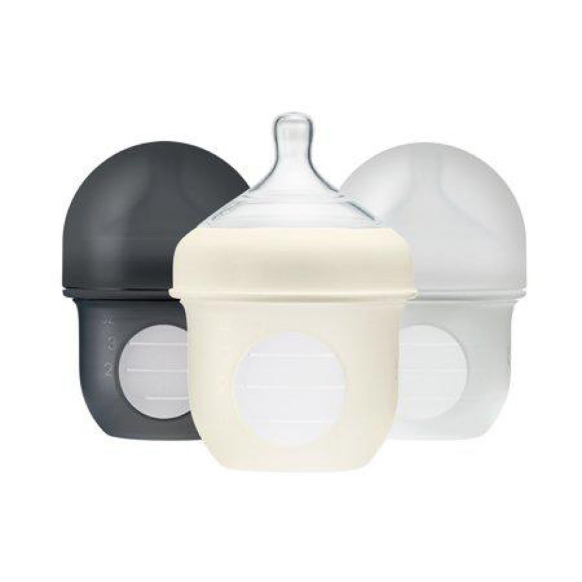 Boon Nursh Reusable Silicone Pouch Baby Bottle 4oz (3pack)