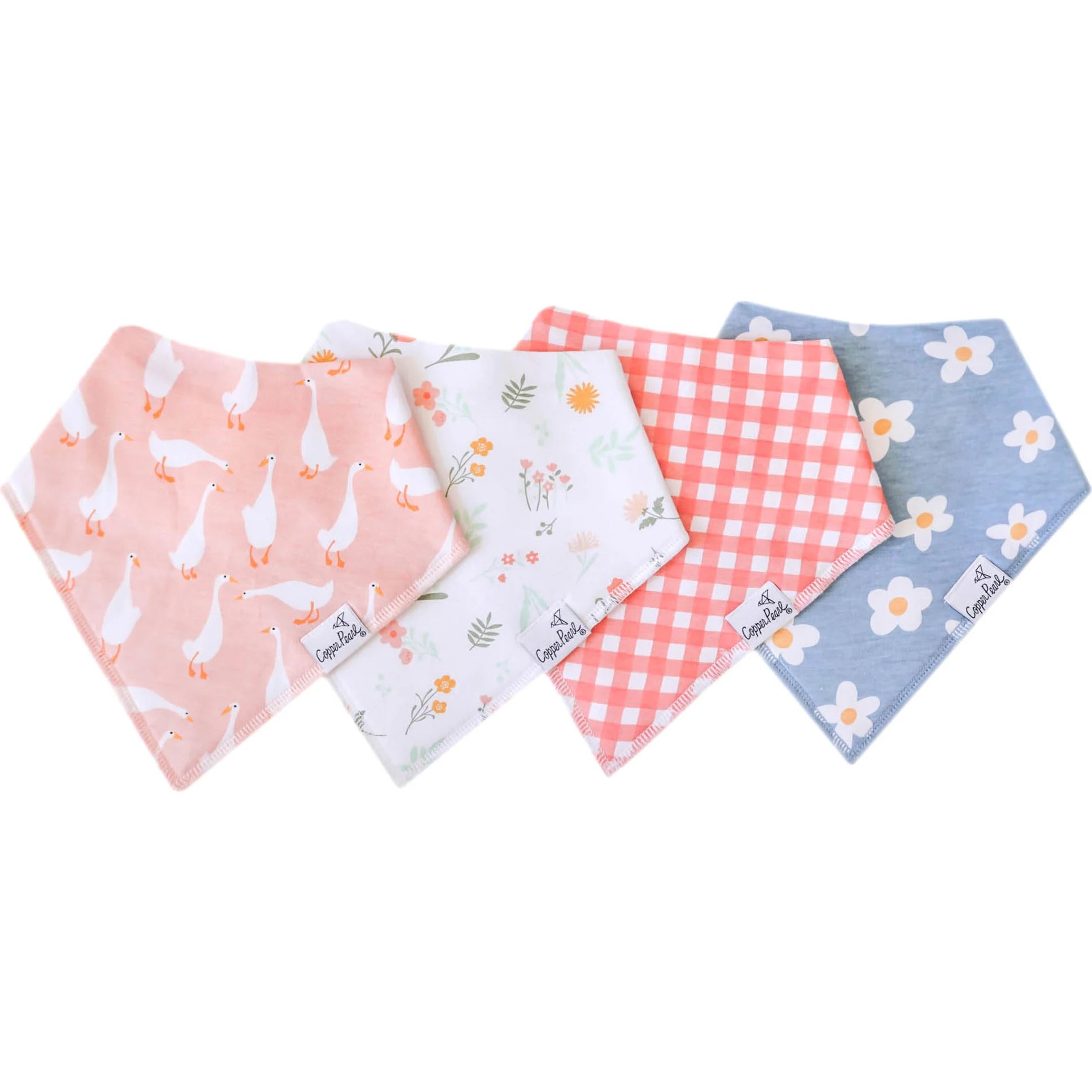 Copper Pearl Bandana Bib Set (Goosie)