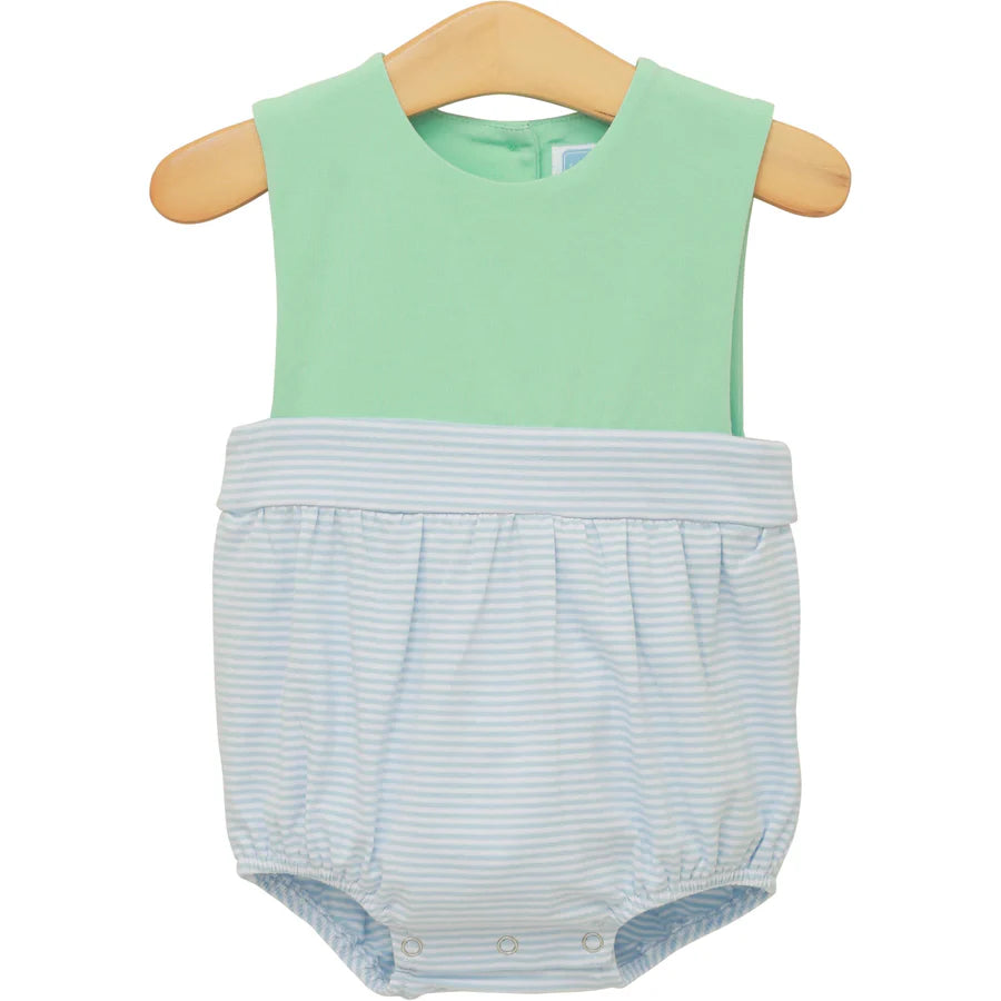 Trotter Street Thomas Bubble- Light Blue Stripe/Mint