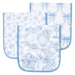 Copper Pearl | Premium Burp Cloth Set in Vintage Carnival