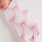 Copper Pearl | Bamboo Swaddle in Bow My Gosh