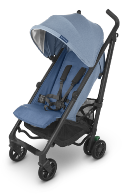 UPPAbaby  G-Luxe Stroller - Charlotte - Coastal Blue Mélange | Carbon Frame