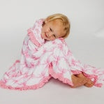 Copper Pearl | Bamboo Ruffled Three-Layer Quilt in Bow My Gosh