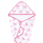 Copper Pearl | Premium Baby Knit Hooded Towel in Bow My Gosh